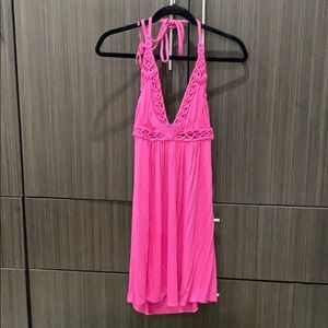 Hit pink cute sky dress